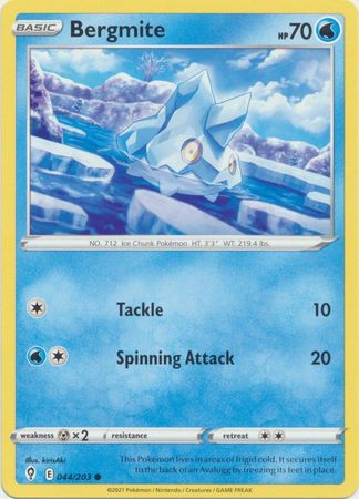 Bergmite 044 203 Common Sword Shield Evolving Skies Singles Bergmite 044 203 Common Sword Shield Evolving Skies Singles
