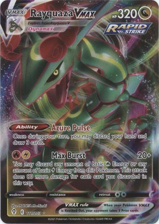 Rayquaza Dawn Form VMAX pokemon card