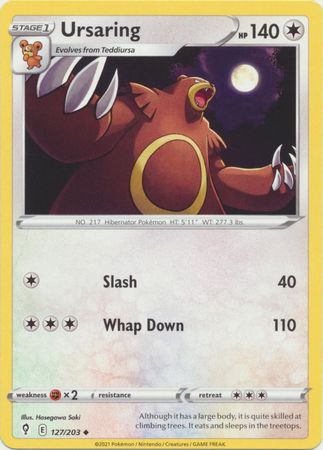Ursaring 127 203 Uncommon Sword Shield Evolving Skies Singles Ursaring 127 203 Uncommon Sword Shield Evolving Skies Singles
