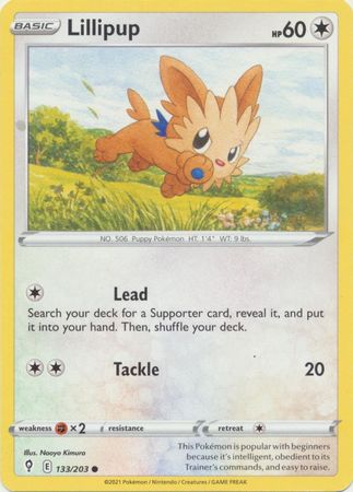 Lillipup 133 203 Common Sword Shield Evolving Skies Singles Lillipup 133 203 Common Sword Shield Evolving Skies Singles