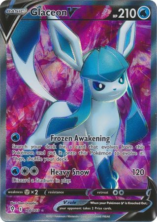 Glaceon V - Sword & Shield: Evolving Skies - Pokemon | TrollAndToad