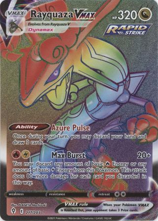 This Card from Obsidian Flames BROKE Rayquaza VMAX. 