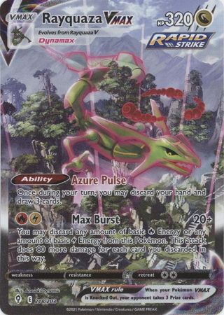 AGS (MINT+ 9.5) Rayquaza VMAX #218 - Evolving Skies (#00048392