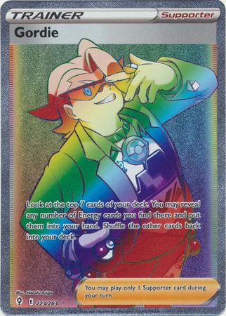Gordie 223 203 Hyper Rare Sword Shield Evolving Skies Singles Gordie 223 203 Hyper Rare Sword Shield Evolving Skies Singles