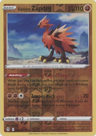 Zapdos de Galar (82/203) Carta Avulsa - Pokémon TCG