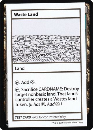 Waste Land No Planeswalker Symbol Mystery Booster Test Card No Planeswalker Symbol Singles Waste Land No Planeswalker Symbol Mystery Booster Test Card No Planeswalker Symbol Singles