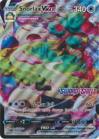 Snorlax VMAX Pokemon TCG Sealed Mint 142/202 Oversize Promo Jumbo Card 