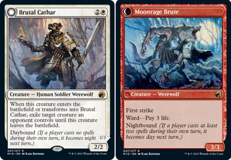 Brutal Cathar Moonrage Brute 007 277 Innistrad Midnight Hunt Singles Brutal Cathar Moonrage Brute 007 277 Innistrad Midnight Hunt Singles