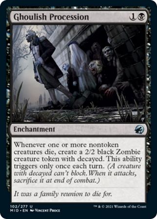 Ghoulish Procession 102 277 Innistrad Midnight Hunt Singles Ghoulish Procession 102 277 Innistrad Midnight Hunt Singles