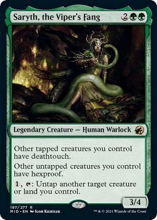 Saryth the Viper s Fang 197 277 Innistrad Midnight Hunt Singles Saryth the Viper s Fang 197 277 Innistrad Midnight Hunt Singles