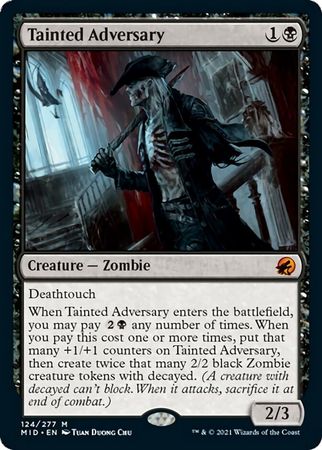 Tainted Adversary 124 277 Innistrad Midnight Hunt Singles Tainted Adversary 124 277 Innistrad Midnight Hunt Singles