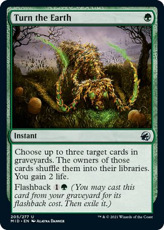 Turn the Earth 205 277 Innistrad Midnight Hunt Singles Turn the Earth 205 277 Innistrad Midnight Hunt Singles