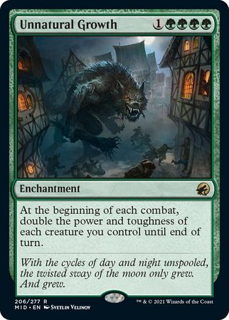 Unnatural Growth 206 277 Innistrad Midnight Hunt Singles Unnatural Growth 206 277 Innistrad Midnight Hunt Singles