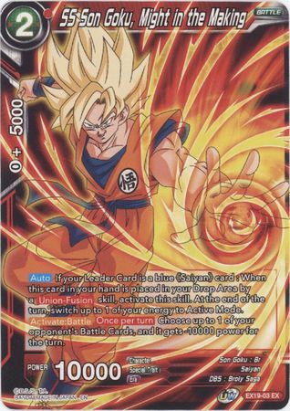 SS Son Goku Might in the Making EX19 03 Expansion Rare Dragon Ball Super Special Anniversary Box 2021 Singles SS Son Goku Might in the Making EX19 03 Expansion Rare Dragon Ball Super Special Anniversary Box 2021 Singles
