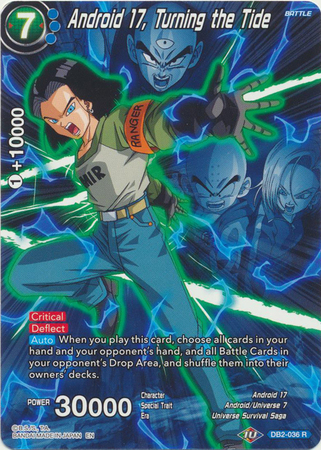 Android 17 Turning the Tide Alternate Art DB2 036 Rare Dragon Ball Super Special Anniversary Box 2021 Singles Android 17 Turning the Tide Alternate Art DB2 036 Rare Dragon Ball Super Special Anniversary Box 2021 Singles