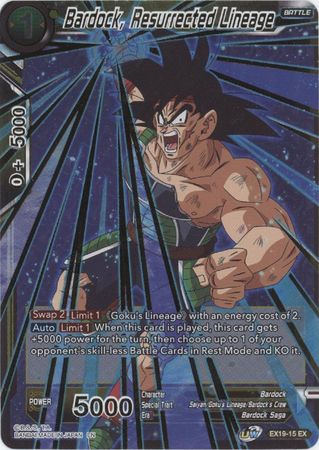 Bardock Resurrected Lineage EX19 15 Expansion Rare Foil Dragon Ball Super Special Anniversary Box 2021 Foil Singles Bardock Resurrected Lineage EX19 15 Expansion Rare Foil Dragon Ball Super Special Anniversary Box 2021 Foil Singles