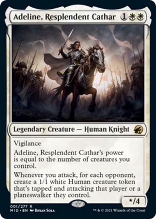 Adeline Resplendent Cathar 001 277 Innistrad Midnight Hunt Singles Adeline Resplendent Cathar 001 277 Innistrad Midnight Hunt Singles
