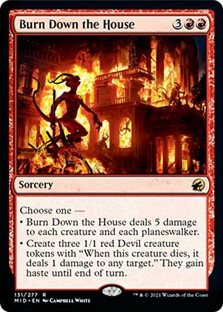 Burn Down the House 131 277 Innistrad Midnight Hunt Singles Burn Down the House 131 277 Innistrad Midnight Hunt Singles