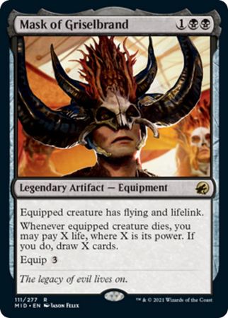 Mask of Griselbrand 111 277 Innistrad Midnight Hunt Singles Mask of Griselbrand 111 277 Innistrad Midnight Hunt Singles