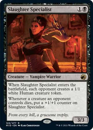 Slaughter Specialist 122 277 Innistrad Midnight Hunt Singles Slaughter Specialist 122 277 Innistrad Midnight Hunt Singles