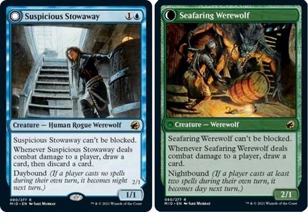 Suspicious Stowaway Seafaring Werewolf 080 277 Innistrad Midnight Hunt Singles Suspicious Stowaway Seafaring Werewolf 080 277 Innistrad Midnight Hunt Singles