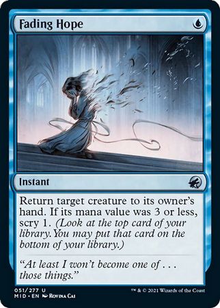Fading Hope 051 277 Innistrad Midnight Hunt Singles Fading Hope 051 277 Innistrad Midnight Hunt Singles