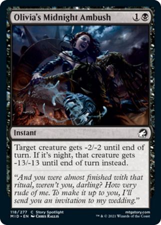Olivia s Midnight Ambush 118 277 Innistrad Midnight Hunt Singles Olivia s Midnight Ambush 118 277 Innistrad Midnight Hunt Singles