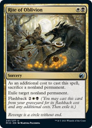 Rite of Oblivion 237 277 Innistrad Midnight Hunt Singles Rite of Oblivion 237 277 Innistrad Midnight Hunt Singles