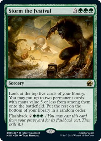 Storm the Festival 200 277 Innistrad Midnight Hunt Singles Storm the Festival 200 277 Innistrad Midnight Hunt Singles