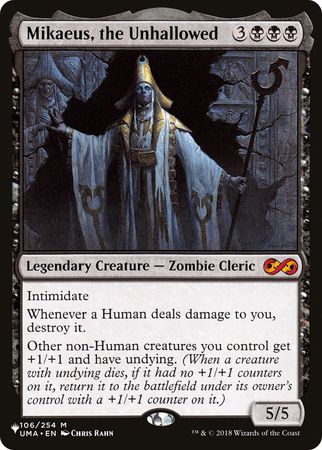 Mikaeus the Unhallowed The List The List Singles Mikaeus the Unhallowed The List The List Singles