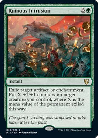 Ruinous Intrusion 028 038 Innistrad Midnight Hunt Commander Singles Ruinous Intrusion 028 038 Innistrad Midnight Hunt Commander Singles