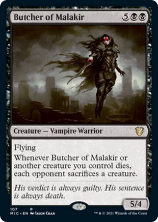 Butcher of Malakir 107 Innistrad Midnight Hunt Commander Singles Butcher of Malakir 107 Innistrad Midnight Hunt Commander Singles