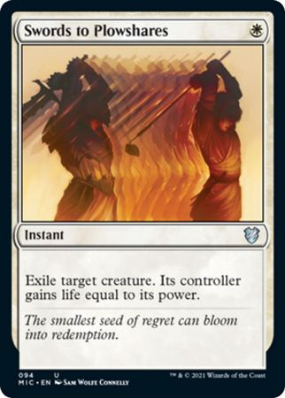 Swords to Plowshares 094 Innistrad Midnight Hunt Commander Singles Swords to Plowshares 094 Innistrad Midnight Hunt Commander Singles