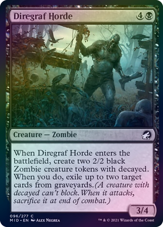 Diregraf Horde 096 277 Foil Innistrad Midnight Hunt Foil Singles Diregraf Horde 096 277 Foil Innistrad Midnight Hunt Foil Singles