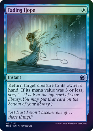 Fading Hope 051 277 Foil Innistrad Midnight Hunt Foil Singles Fading Hope 051 277 Foil Innistrad Midnight Hunt Foil Singles