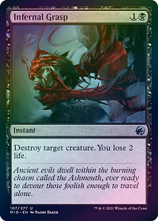 Infernal Grasp 107 277 Foil Innistrad Midnight Hunt Foil Singles Infernal Grasp 107 277 Foil Innistrad Midnight Hunt Foil Singles