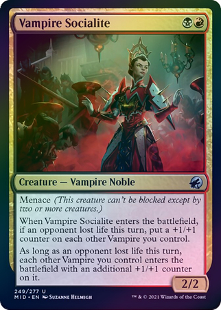 Vampire Socialite 249 277 Foil Innistrad Midnight Hunt Foil Singles Vampire Socialite 249 277 Foil Innistrad Midnight Hunt Foil Singles