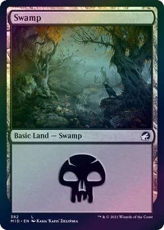 Swamp 382 Foil Innistrad Midnight Hunt Foil Singles Swamp 382 Foil Innistrad Midnight Hunt Foil Singles