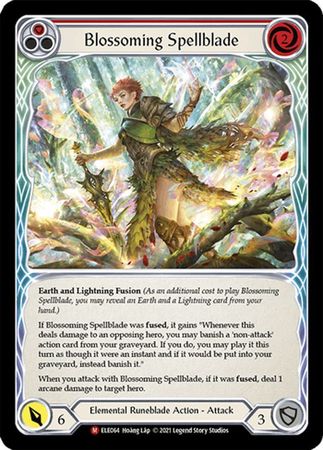 Blossoming Spellblade ELE064 Majestic 1st Edition Blossoming Spellblade ELE064 Majestic 1st Edition