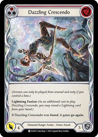 Dazzling Crescendo Red ELE053 Common 1st Edition Dazzling Crescendo Red ELE053 Common 1st Edition