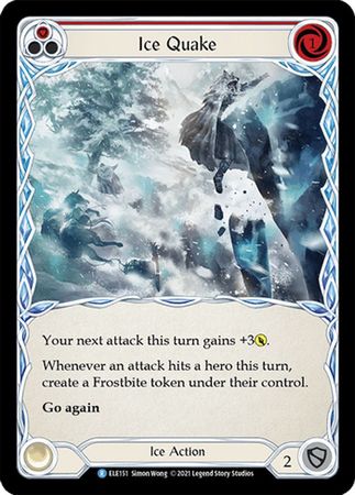 Ice Quake Red ELE151 Rare 1st Edition Ice Quake Red ELE151 Rare 1st Edition