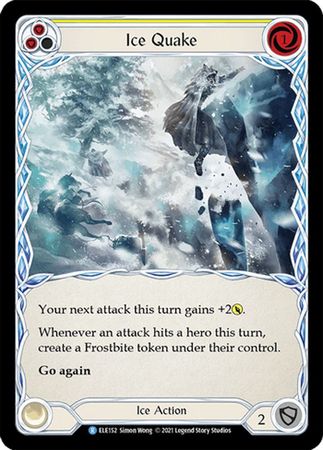 Ice Quake Yellow ELE152 Rare 1st Edition Ice Quake Yellow ELE152 Rare 1st Edition