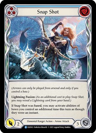 Snap Shot Blue ELE043 Rare 1st Edition Snap Shot Blue ELE043 Rare 1st Edition