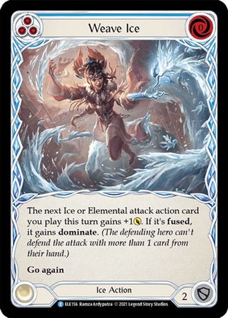 Weave Ice Blue ELE156 Rare 1st Edition Weave Ice Blue ELE156 Rare 1st Edition