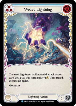 Weave Lightning Blue ELE182 Rare 1st Edition Weave Lightning Blue ELE182 Rare 1st Edition