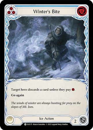 Winter s Bite Blue ELE171 Common 1st Edition Winter s Bite Blue ELE171 Common 1st Edition