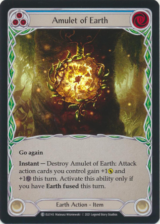 Amulet of Earth ELE143 Common Rainbow Foil 1st Edition Tales of Aria 1st Edition Foil Singles Amulet of Earth ELE143 Common Rainbow Foil 1st Edition Tales of Aria 1st Edition Foil Singles