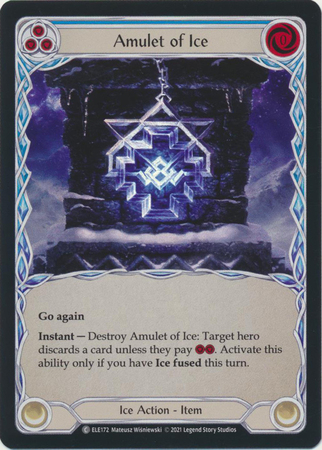 Amulet of Ice ELE172 Common Rainbow Foil 1st Edition Tales of Aria 1st Edition Foil Singles Amulet of Ice ELE172 Common Rainbow Foil 1st Edition Tales of Aria 1st Edition Foil Singles