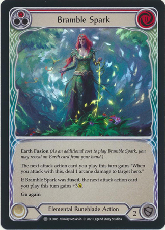 Bramble Spark Red ELE085 Common Rainbow Foil 1st Edition Tales of Aria 1st Edition Foil Singles Bramble Spark Red ELE085 Common Rainbow Foil 1st Edition Tales of Aria 1st Edition Foil Singles