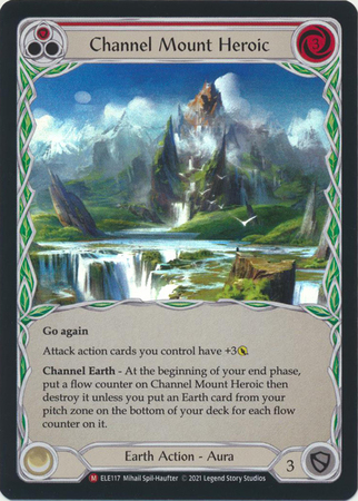 Channel Mount Heroic ELE117 Majestic Rainbow Foil 1st Edition Tales of Aria 1st Edition Foil Singles Channel Mount Heroic ELE117 Majestic Rainbow Foil 1st Edition Tales of Aria 1st Edition Foil Singles